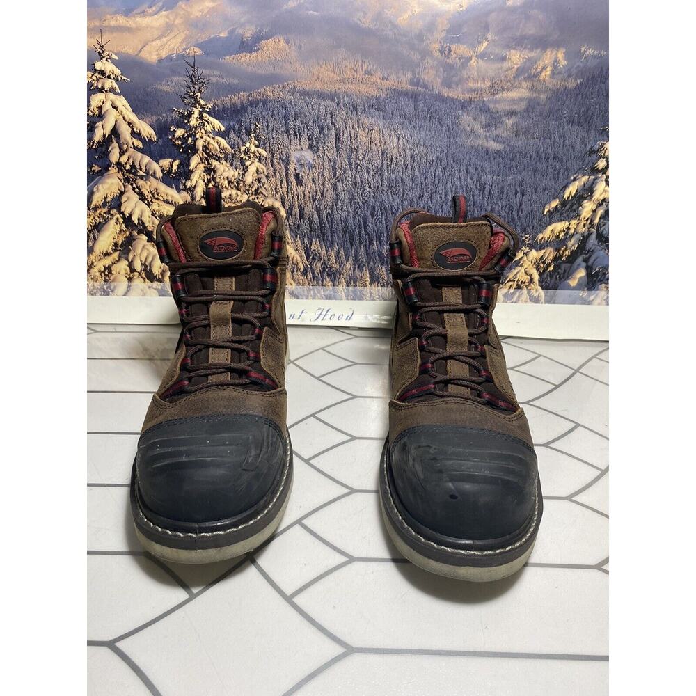 Avenger Men's Wedge Carbon Toe Waterproof Work Boots Brown A7506 Size 10 M